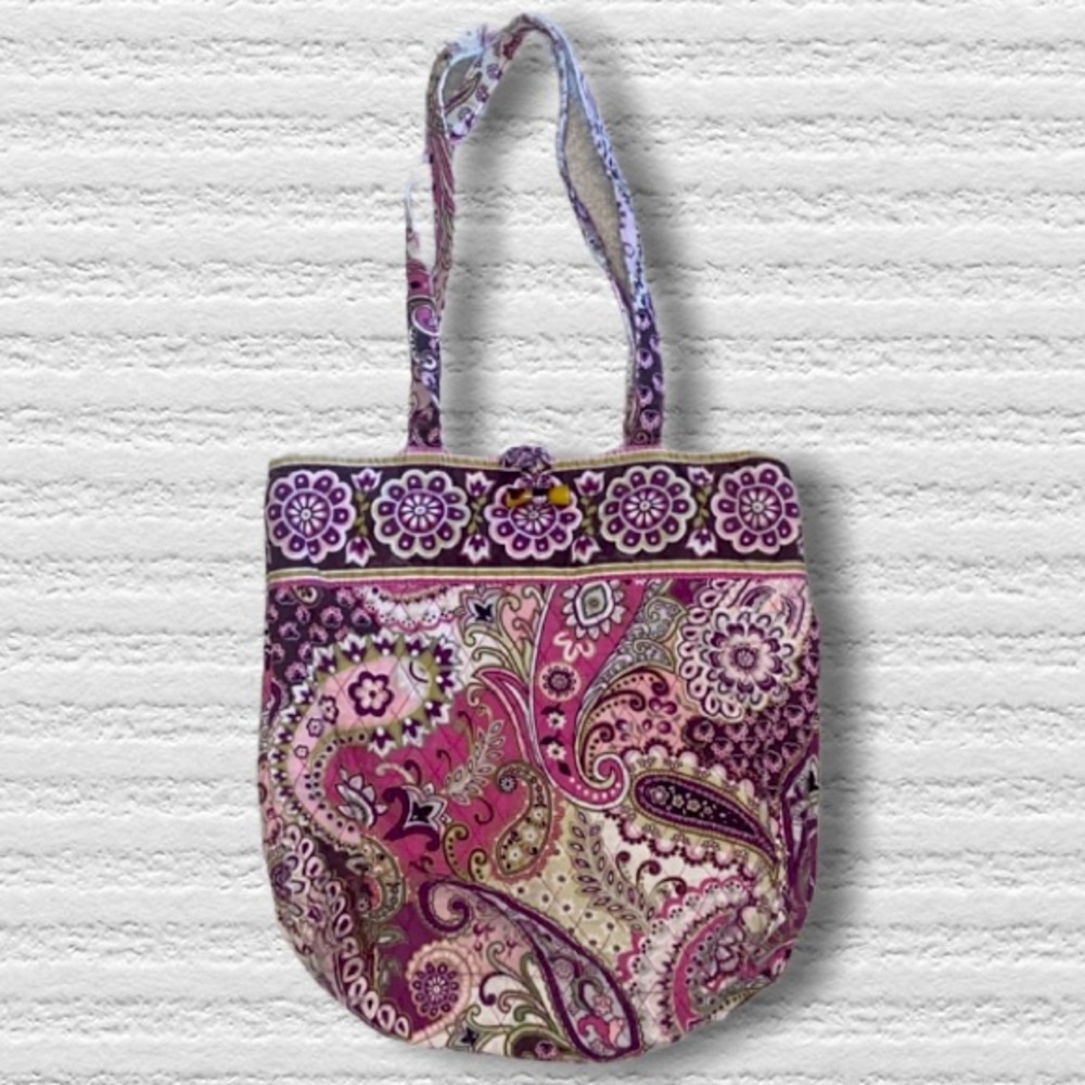 Vera Bradley Very Berry Paisley Pink Print Tote